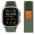 Bracelet nylon Trail Loop 38 à 49 mm pour Apple Watch – Couleur du bracelet Amy green