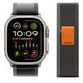 Bracelet nylon Trail Loop 38 à 49 mm pour Apple Watch – Couleur du bracelet Black-Gray