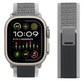 Bracelet nylon Trail Loop 38 à 49 mm pour Apple Watch – Couleur du bracelet Black white gray