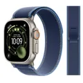 Bracelet nylon Trail Loop 38 à 49 mm pour Apple Watch – Couleur du bracelet Bright blue-T