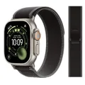 Bracelet nylon Trail Loop 38 à 49 mm pour Apple Watch – Couleur du bracelet Charcoal-T