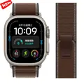 Bracelet nylon Trail Loop 38 à 49 mm pour Apple Watch – Couleur du bracelet Dark brown-T