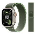 Bracelet nylon Trail Loop 38 à 49 mm pour Apple Watch – Couleur du bracelet Green-T