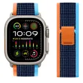Bracelet nylon Trail Loop 38 à 49 mm pour Apple Watch – Couleur du bracelet navy blue