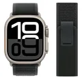 Bracelet nylon Trail Loop 38 à 49 mm pour Apple Watch – Couleur du bracelet NEW Black-Titanium