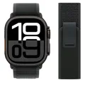 Bracelet nylon Trail Loop 38 à 49 mm pour Apple Watch – Couleur du bracelet NEW Black-Black