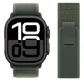 Bracelet nylon Trail Loop 38 à 49 mm pour Apple Watch – Couleur du bracelet NEW Green-Black