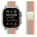 Bracelet nylon Trail Loop 38 à 49 mm pour Apple Watch – Couleur du bracelet Pink Pomelo-Tan