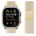 Bracelet nylon Trail Loop 38 à 49 mm pour Apple Watch – Couleur du bracelet starlight