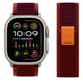Bracelet nylon Trail Loop 38 à 49 mm pour Apple Watch – Couleur du bracelet wine red