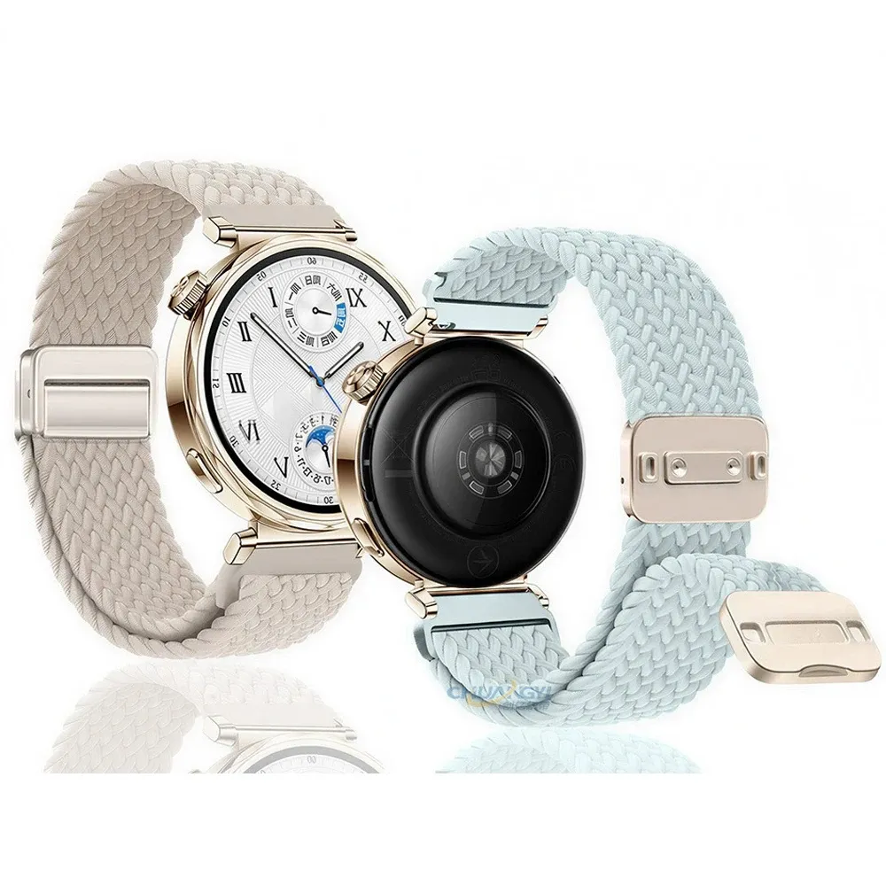 Bracelet nylon tressé 18 à 22 mm magnétique