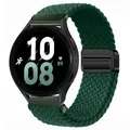 Bracelet nylon tressé 18 à 22 mm magnétique – Couleur du bracelet green