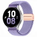 Bracelet nylon tressé 18 à 22 mm magnétique – Couleur du bracelet light purple