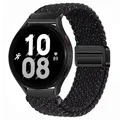 Bracelet nylon tressé 18 à 22 mm magnétique – Couleur du bracelet star black