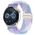 Bracelet nylon tressé 18 à 22 mm magnétique – Couleur du bracelet violet
