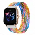 Bracelet nylon tressé 20 à 22 mm pour Amazfit – Couleur du bracelet cowboy color