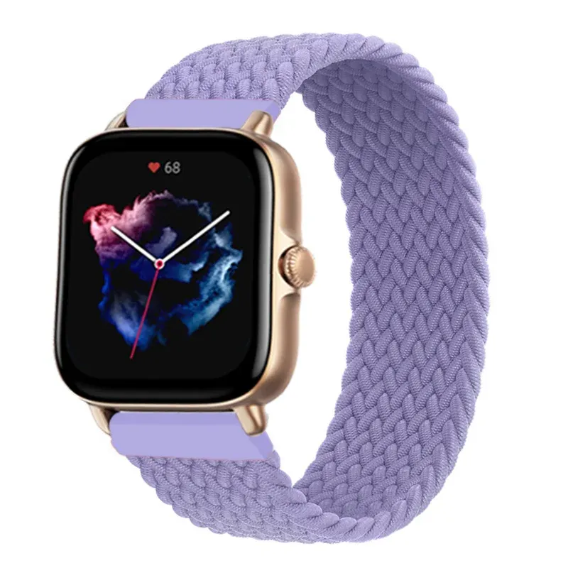 Bracelet nylon tressé 20 à 22 mm pour Amazfit