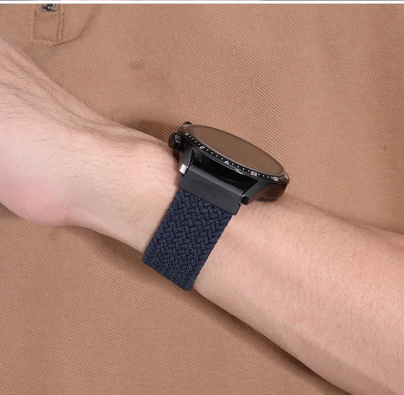 Bracelet nylon tressé 20 à 22 mm pour Amazfit