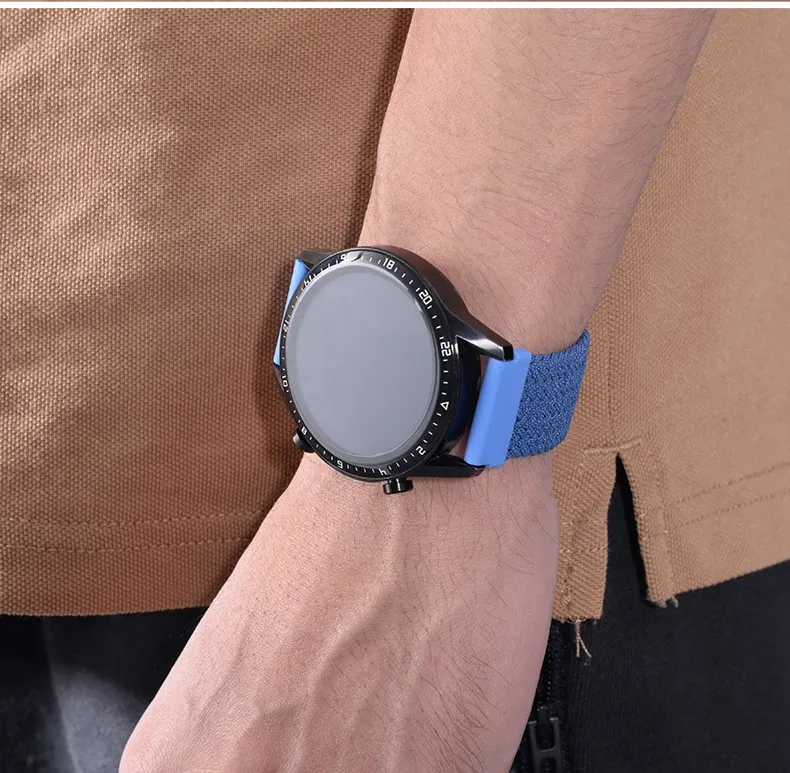 Bracelet nylon tressé 20 à 22 mm pour Amazfit