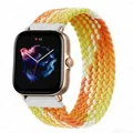 Bracelet nylon tressé 20 à 22 mm pour Amazfit – Couleur du bracelet Fragrant orange