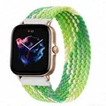 Bracelet nylon tressé 20 à 22 mm pour Amazfit – Couleur du bracelet Lime