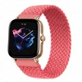 Bracelet nylon tressé 20 à 22 mm pour Amazfit – Couleur du bracelet Pink Punch