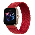Bracelet nylon tressé 20 à 22 mm pour Amazfit – Couleur du bracelet Red