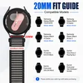 Bracelet nylon tressé 20 à 22 mm pour Garmin Forerunner – 6