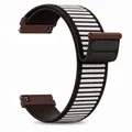 Bracelet nylon tressé 20 à 22 mm pour Garmin Forerunner – Band Color Cocoa Beige