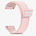 Bracelet nylon tressé 20 à 22 mm pour Garmin Forerunner – Band Color Pink