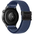Bracelet nylon tressé 20 à 22 mm pour Huawei et Samsung – Couleur du bracelet Deep blue