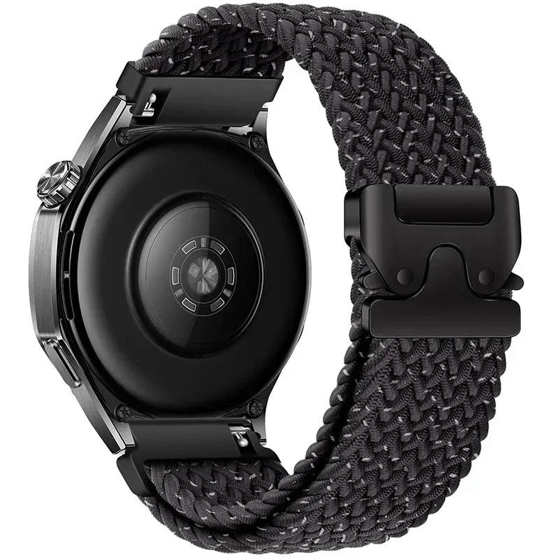 Bracelet nylon tressé 20 à 22 mm pour Huawei et Samsung
