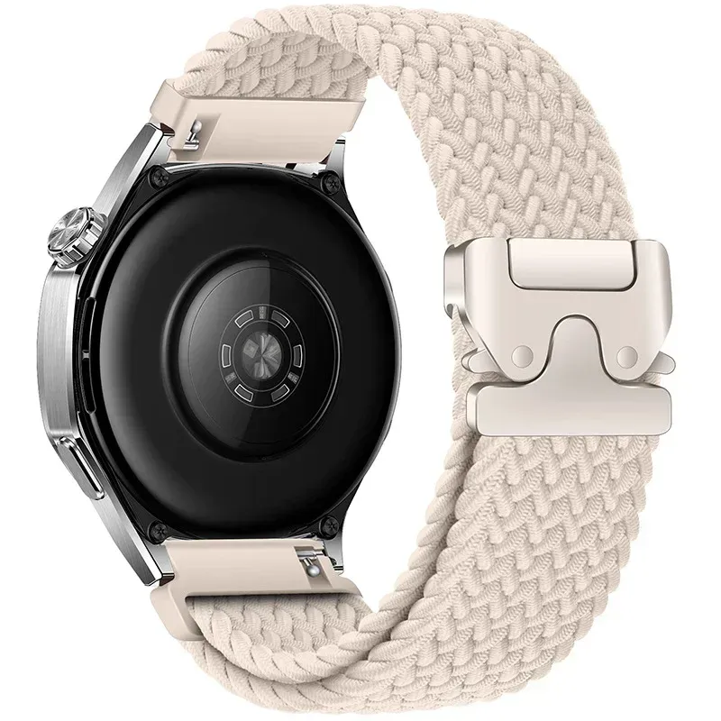 Bracelet nylon tressé 20 à 22 mm pour Huawei et Samsung