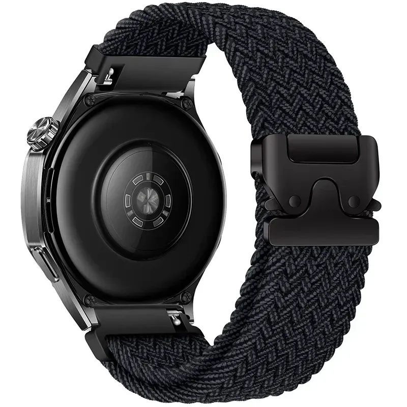 Bracelet nylon tressé 20 à 22 mm pour Huawei et Samsung