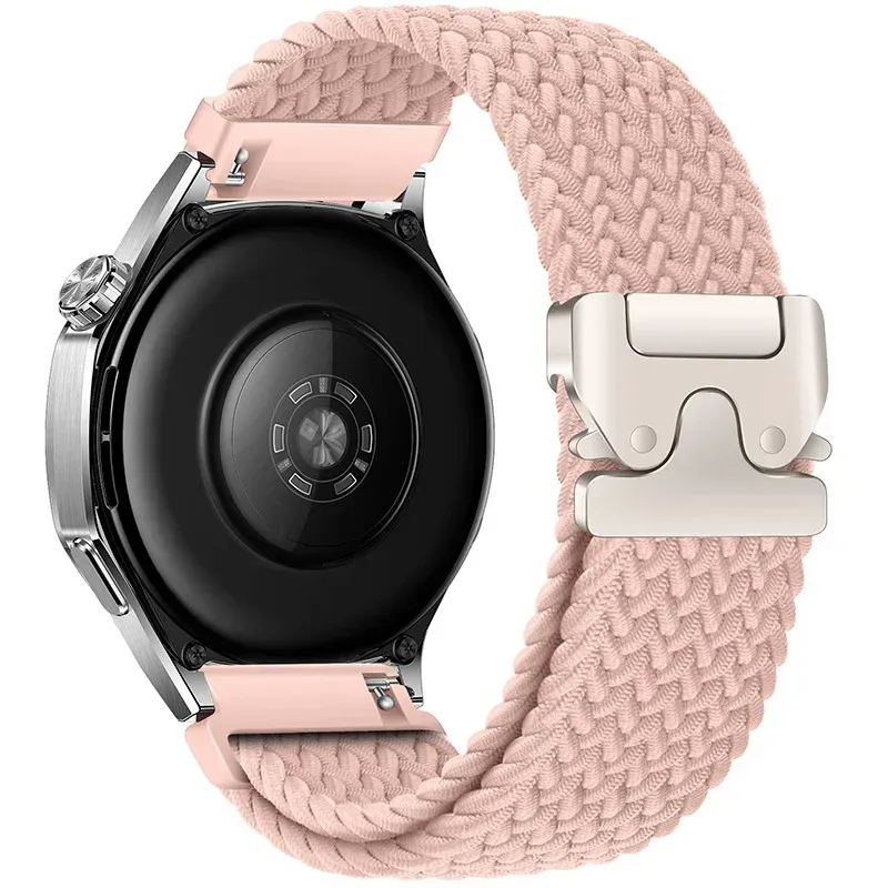Bracelet nylon tressé 20 à 22 mm pour Huawei et Samsung