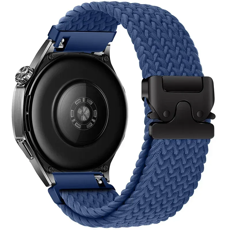 Bracelet nylon tressé 20 à 22 mm pour Huawei et Samsung