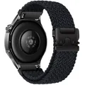 Bracelet nylon tressé 20 à 22 mm pour Huawei et Samsung – Couleur du bracelet Graphite black
