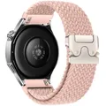 Bracelet nylon tressé 20 à 22 mm pour Huawei et Samsung – Couleur du bracelet Rose