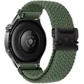 Bracelet nylon tressé 20 à 22 mm pour Huawei et Samsung – Couleur du bracelet Vert armée