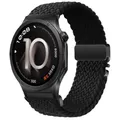 Bracelet nylon tressé 20 à 22 mm pour OPPO et OnePlus – Couleur du bracelet Black