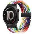 Bracelet nylon tressé 20 à 22 mm pour OPPO et OnePlus – Couleur du bracelet Official rainbow