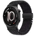Bracelet nylon tressé 20 à 22 mm pour OPPO et OnePlus – Couleur du bracelet Starlight black