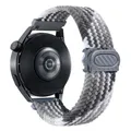 Bracelet nylon tressé 20 à 22 mm pour Samsung – Couleur du bracelet Black Clever