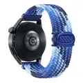 Bracelet nylon tressé 20 à 22 mm pour Samsung – Couleur du bracelet Blueberry