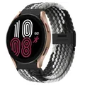 Bracelet nylon tressé 20 à 22 mm pour Samsung et Huawei – Couleur du bracelet Black cleverly-B