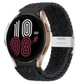 Bracelet nylon tressé 20 à 22 mm pour Samsung et Huawei – Couleur du bracelet Black graphite