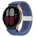 Bracelet nylon tressé 20 à 22 mm pour Samsung et Huawei – Couleur du bracelet blue white