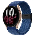 Bracelet nylon tressé 20 à 22 mm pour Samsung et Huawei – Couleur du bracelet Cold Sea Blue-B