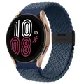 Bracelet nylon tressé 20 à 22 mm pour Samsung et Huawei – Couleur du bracelet Deep Blue-B