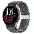 Bracelet nylon tressé 20 à 22 mm pour Samsung et Huawei – Couleur du bracelet grey white